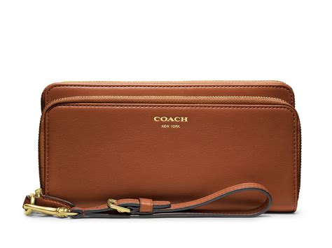 coach leather wallet made in china